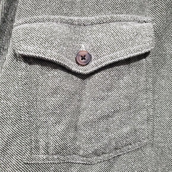 Duluth Trading Co. Men's Long-Sleeved Button-Down Green Shirt Gusseted Arm Sz LT - Picture 8 of 11